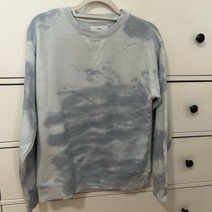 Aritzia Tna Sweatshirt - Blue Tie Dye - Size Small